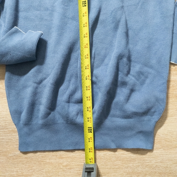 SALE! Brunello Cucinelli Light Blue English Ribbed Crewneck - Picture 6 of 11